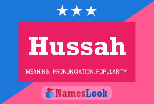 Hussah Name Poster