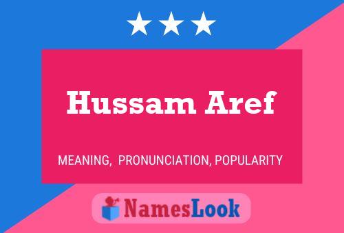 Hussam Aref Name Poster