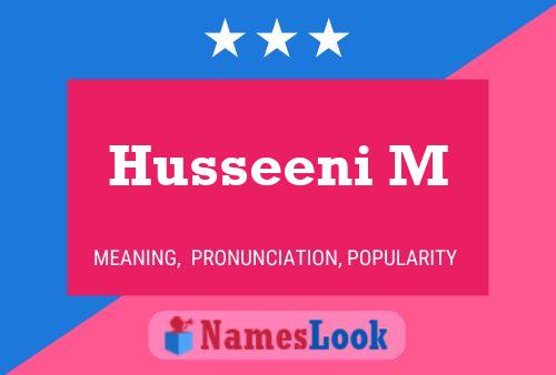 Husseeni M Name Poster