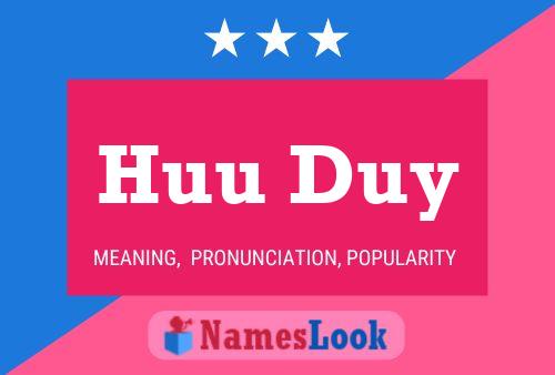 Huu Duy Name Poster