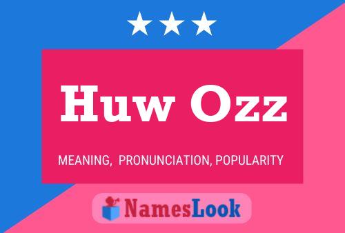 Huw Ozz Name Poster