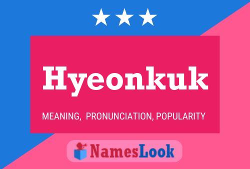 Hyeonkuk Name Poster