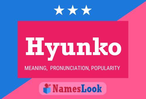 Hyunko Name Poster