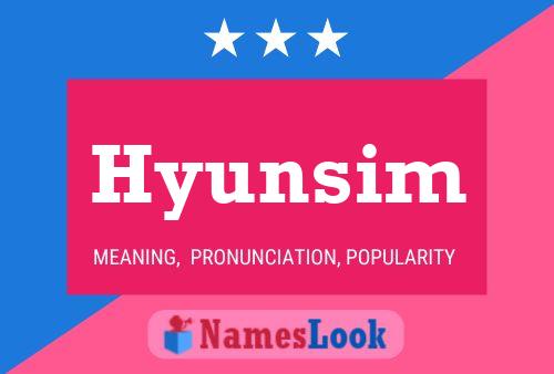 Hyunsim Name Poster