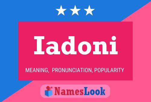 Iadoni Name Poster