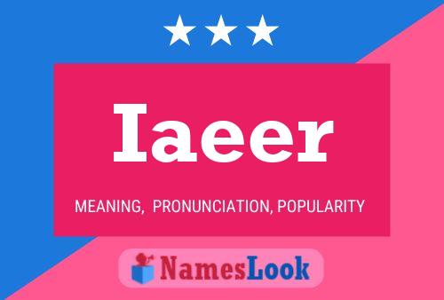 Iaeer Name Poster