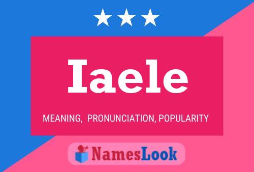 Iaele Name Poster