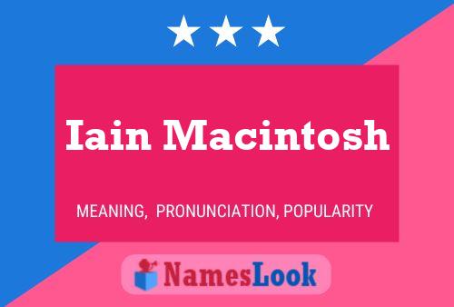 Iain Macintosh Name Poster