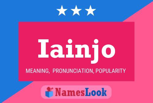 Iainjo Name Poster