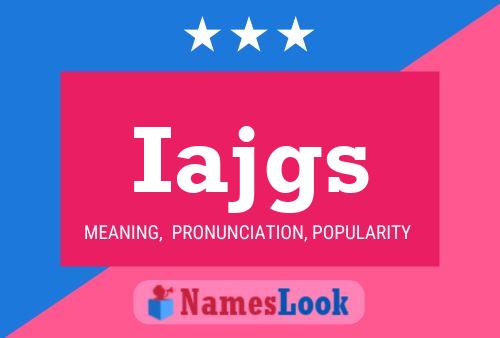 Iajgs Name Poster