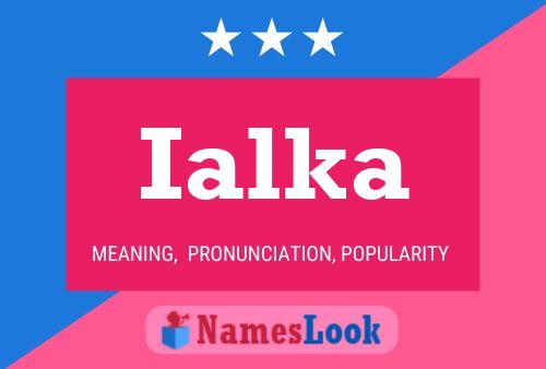 Ialka Name Poster