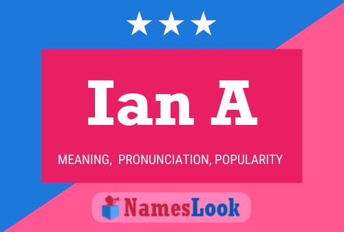 Ian A Name Poster