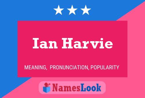 Ian Harvie Name Poster