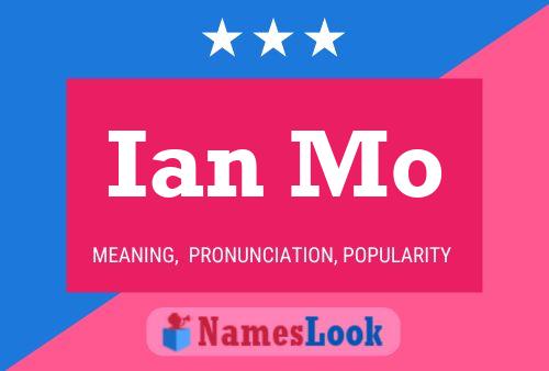 Ian Mo Name Poster