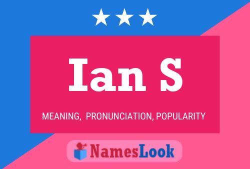 Ian S Name Poster