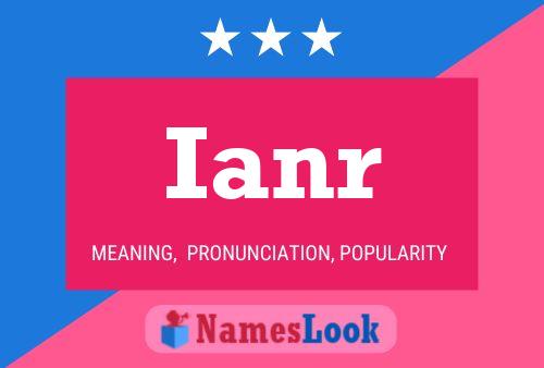 Ianr Name Poster