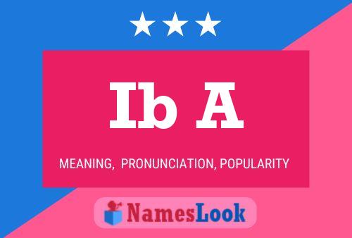 Ib A Name Poster