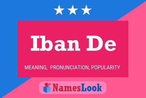 Iban De Name Poster