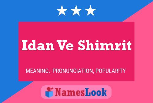 Idan Ve Shimrit Name Poster