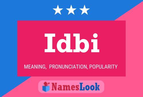 Idbi Name Poster