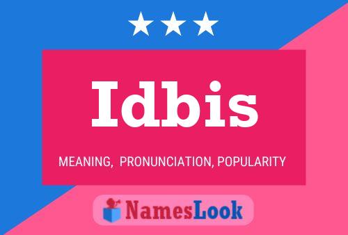 Idbis Name Poster