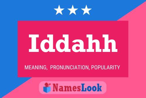 Iddahh Name Poster