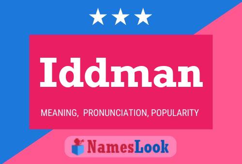 Iddman Name Poster