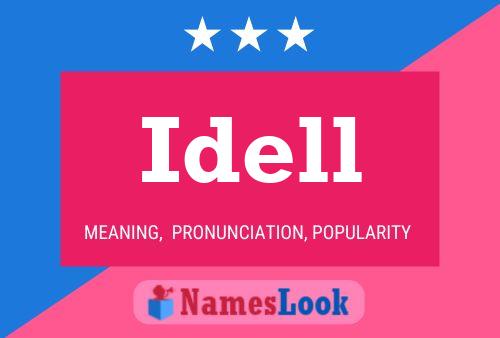 Idell Name Poster