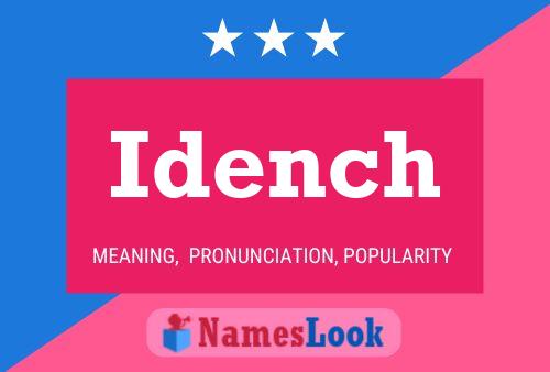 Idench Name Poster