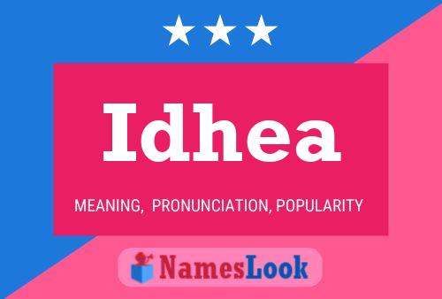 Idhea Name Poster