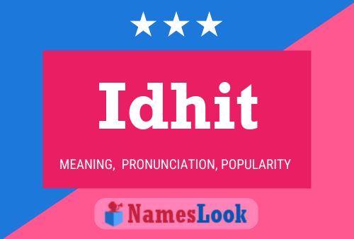 Idhit Name Poster