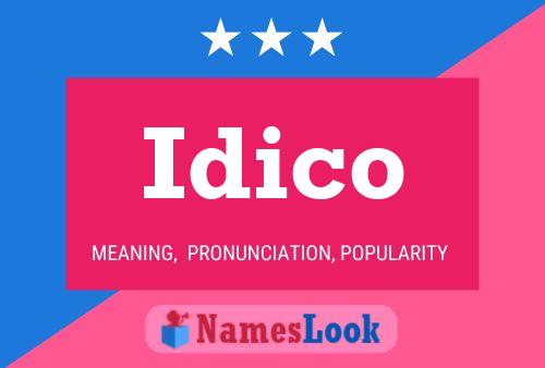 Idico Name Poster