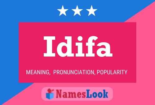 Idifa Name Poster