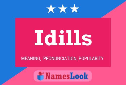 Idills Name Poster