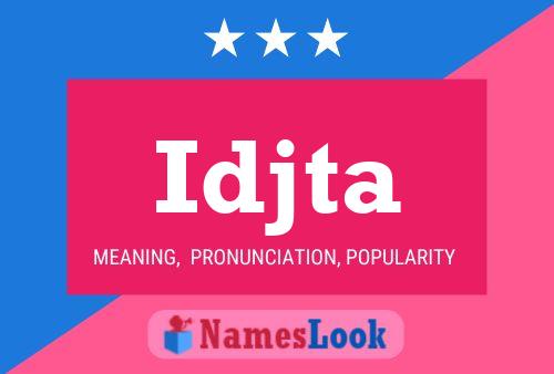 Idjta Name Poster