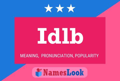 Idlb Name Poster