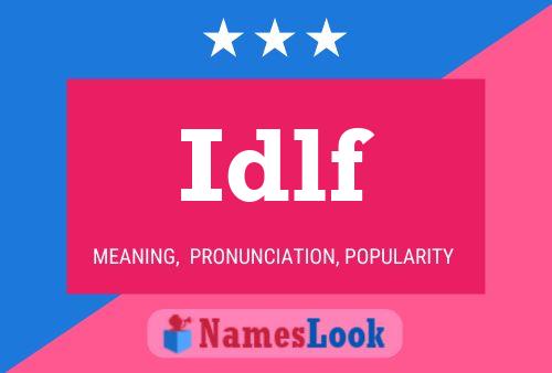 Idlf Name Poster