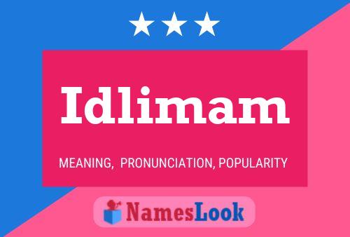 Idlimam Name Poster