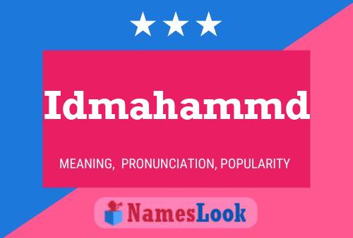 Idmahammd Name Poster