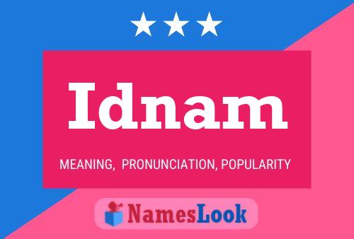 Idnam Name Poster