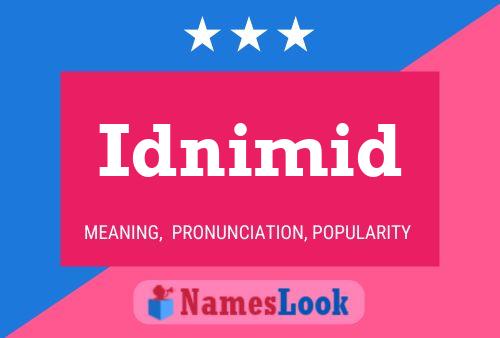 Idnimid Name Poster