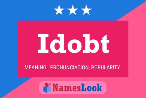 Idobt Name Poster