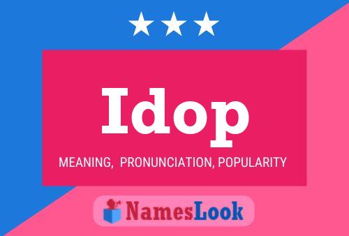 Idop Name Poster