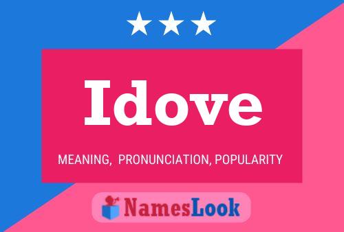 Idove Name Poster