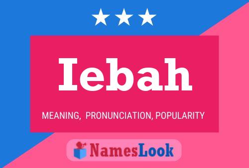 Iebah Name Poster