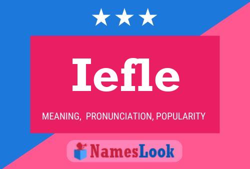 Iefle Name Poster