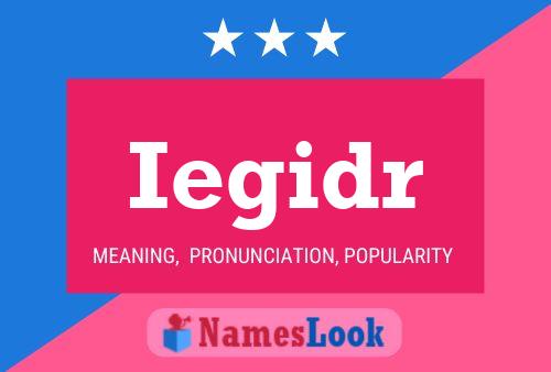 Iegidr Name Poster