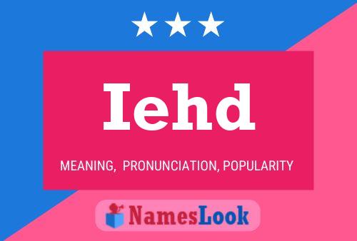 Iehd Name Poster