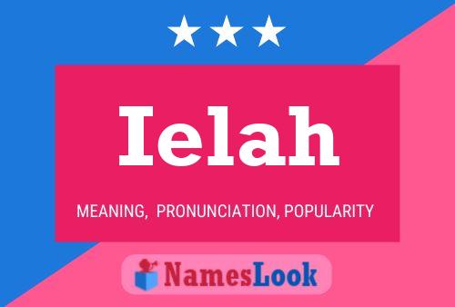 Ielah Name Poster