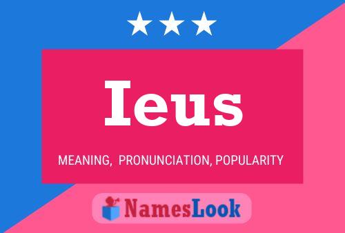 Ieus Name Poster